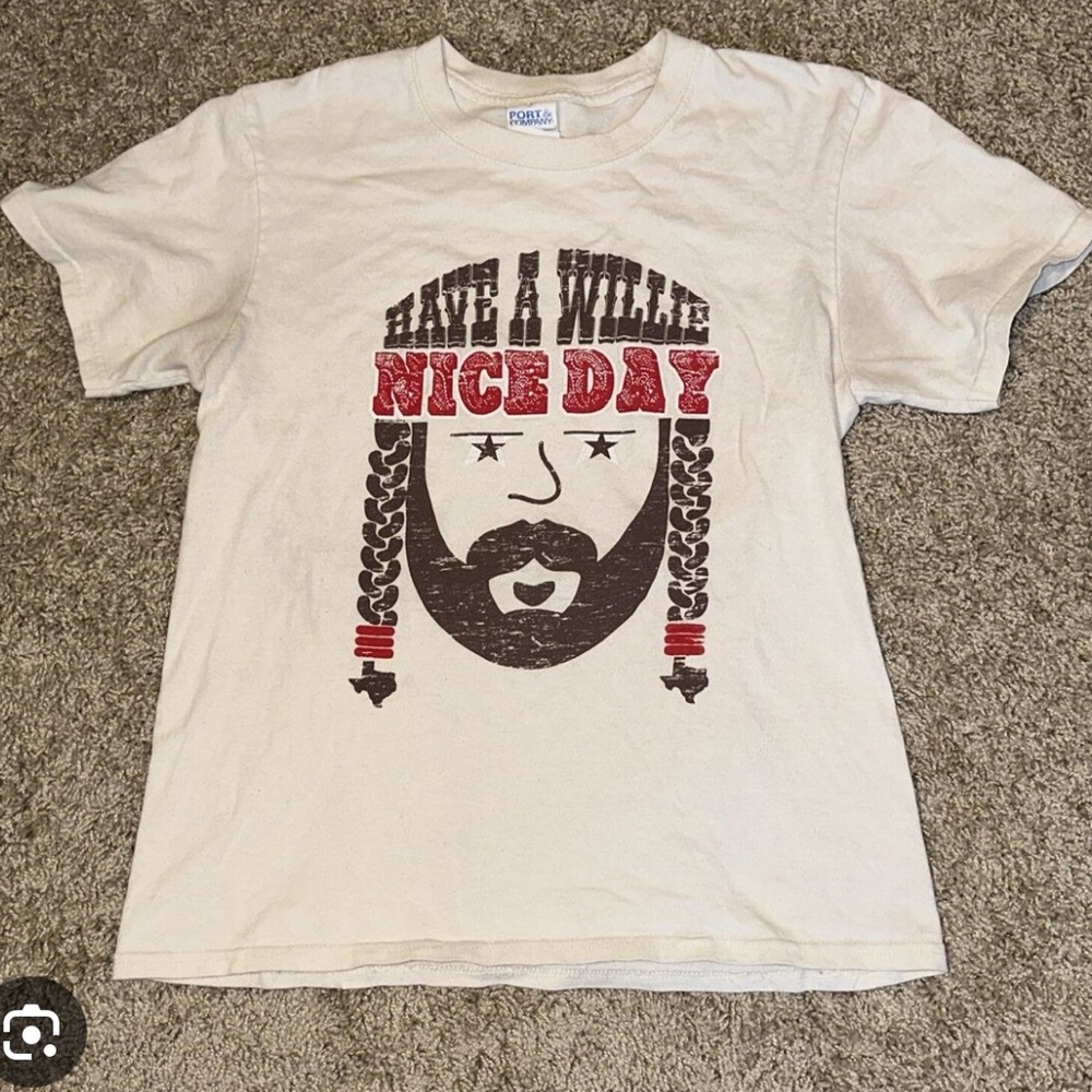 Willie Nelson Baby Tee “Have a Willie Nice Day”